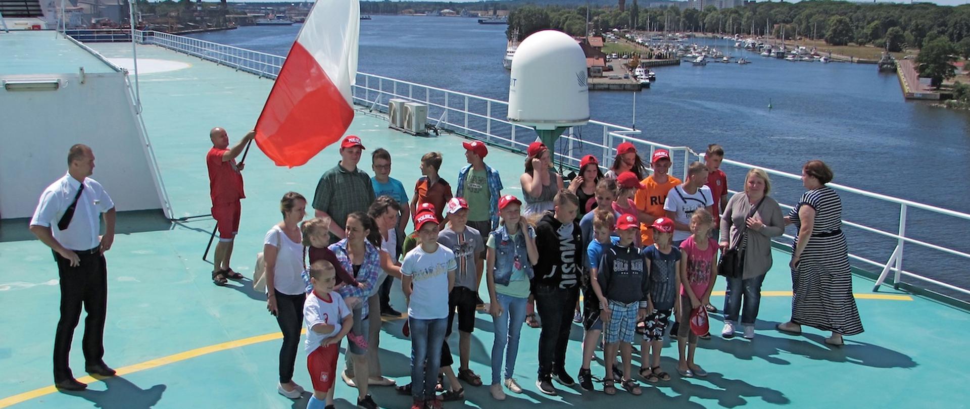 uczestnicy Kresowych wakacji podczas rejsu do Ystad