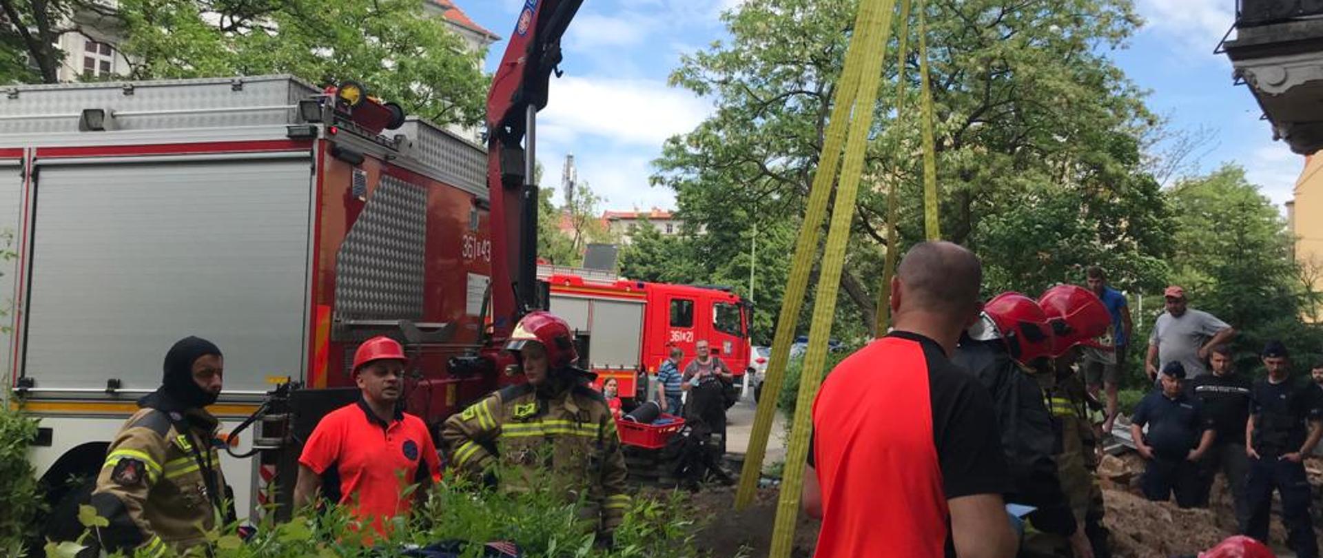 wypadek podczas prac budowlanych