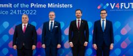 Family photo premierów państw Grupy Wyszehradzkiej.
