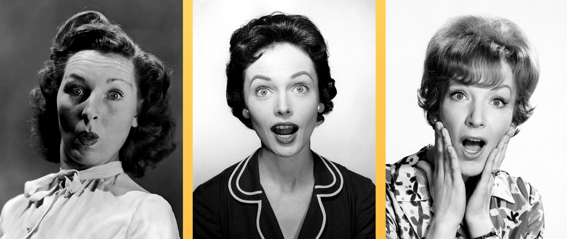 Trzy zdziwione kobiety