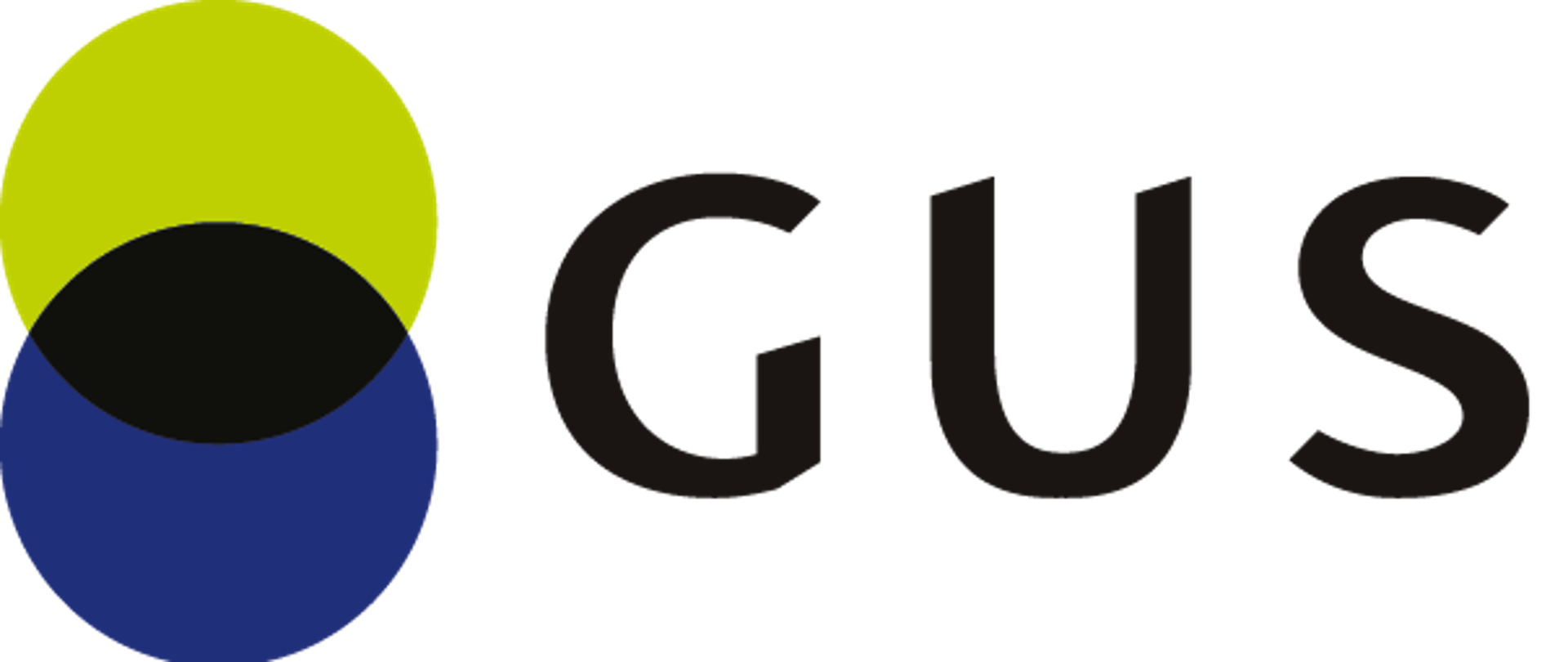 Zdjęcie banneru reklamowego Narodowego Spisu Powszechnego Ludności i Mieszkań 2021. Na czarnym tle tabela koloru białego przedzielona w połowie pionową kreską. W polu z lewej strony napis GUS oraz dwa koła koloru zielonego i granatowego zachodzące na siebie. Z prawej strony napis Narodowego Spisu Powszechnego Ludności i Mieszkań 2021.