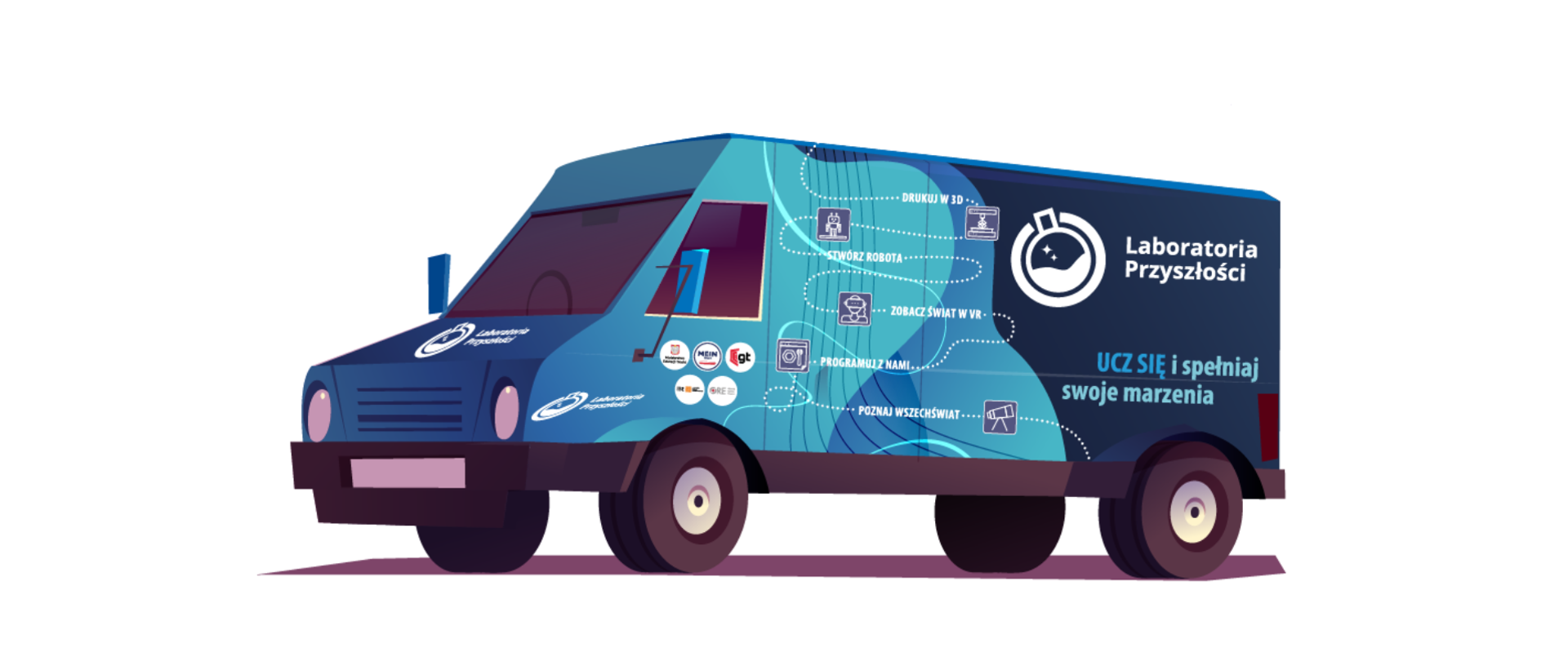 Animowany bus Laboratoriów Przyszłości