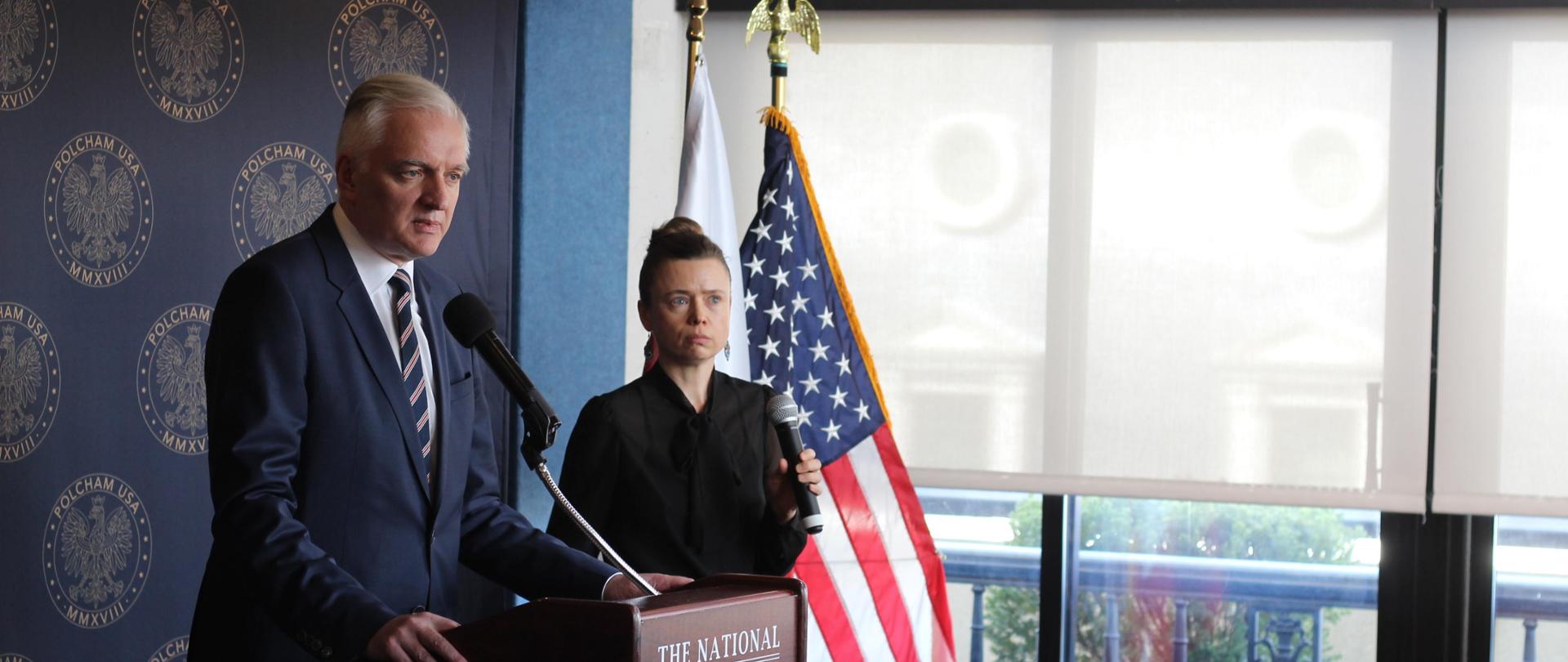 Jarosław Gowin na mównicy