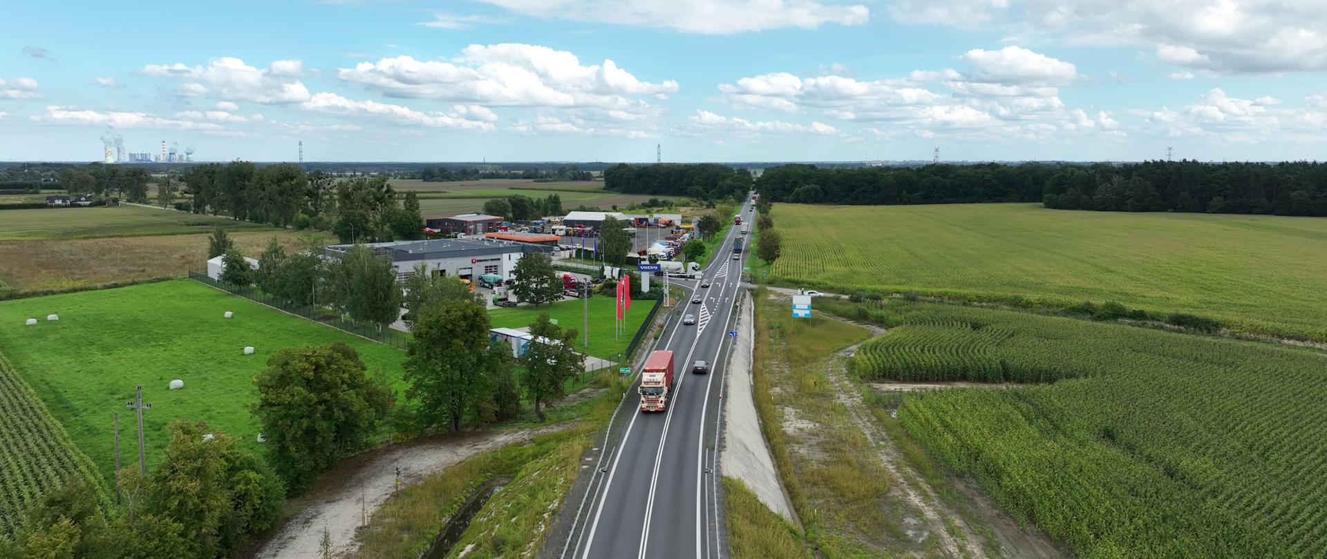 Fragment DK46 na trasie Opole - Dąbrowa