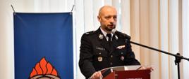 Na zdjęciu widoczny dh Łukasz Łach Prezes Zarządu Oddziału Powiatowego ZOSPRP w Tarnowie