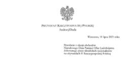 Послання Президента Польщі Анджея Дуди з нагоди святкування Національного дня пам'яті жертв геноциду, скоєного українськими націоналістами проти громадян Другої Польської Республіки