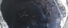 Na zdjęciu dno studzienki głębokiej na 4m 