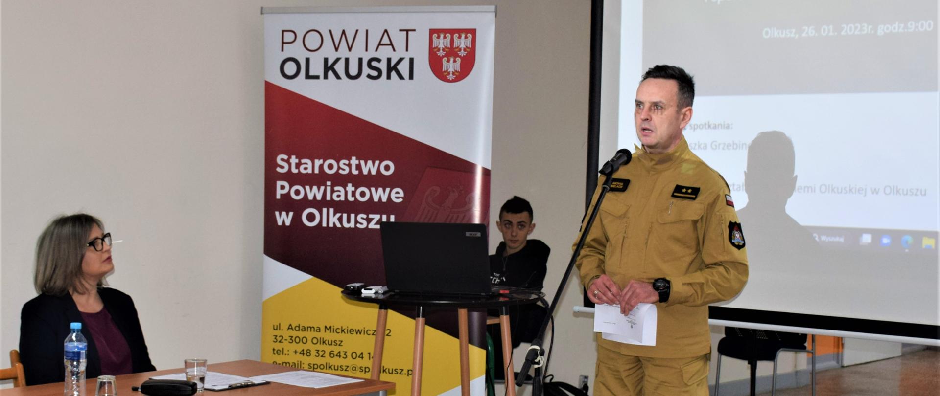 KP PSP w Olkuszu na seminarium naukowym Uniwersytetu Jagiellońskiego