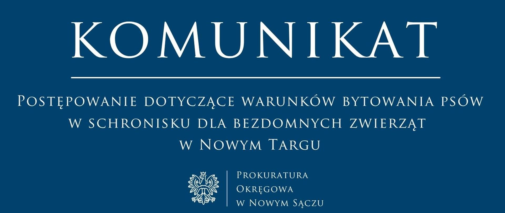 postępowanie w sprawie zaniedbań warunków bytowania psów