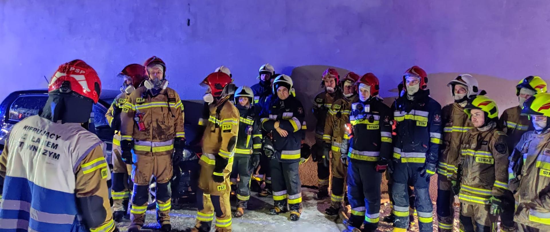 Pożar warsztatu samochodowego