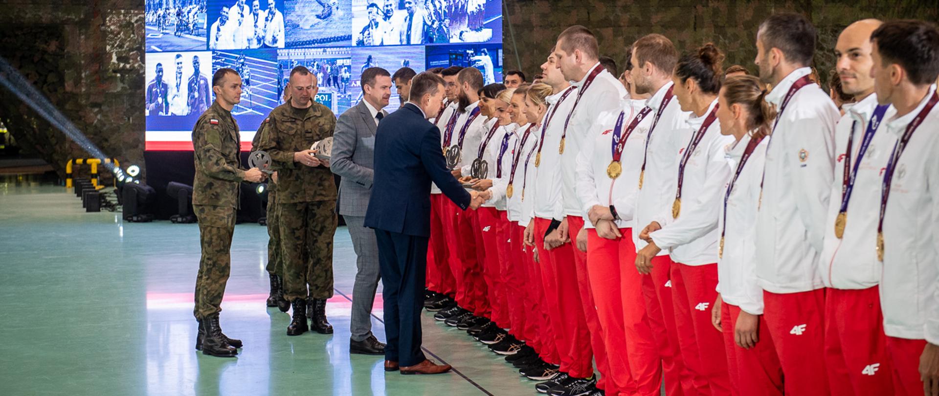 Powitanie sportowców z Wuhan