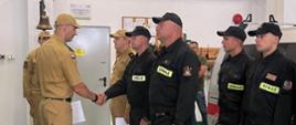 Wręczenie aktów mianowania na wyższe stanowiska służbowe strażakom 10.07.2024