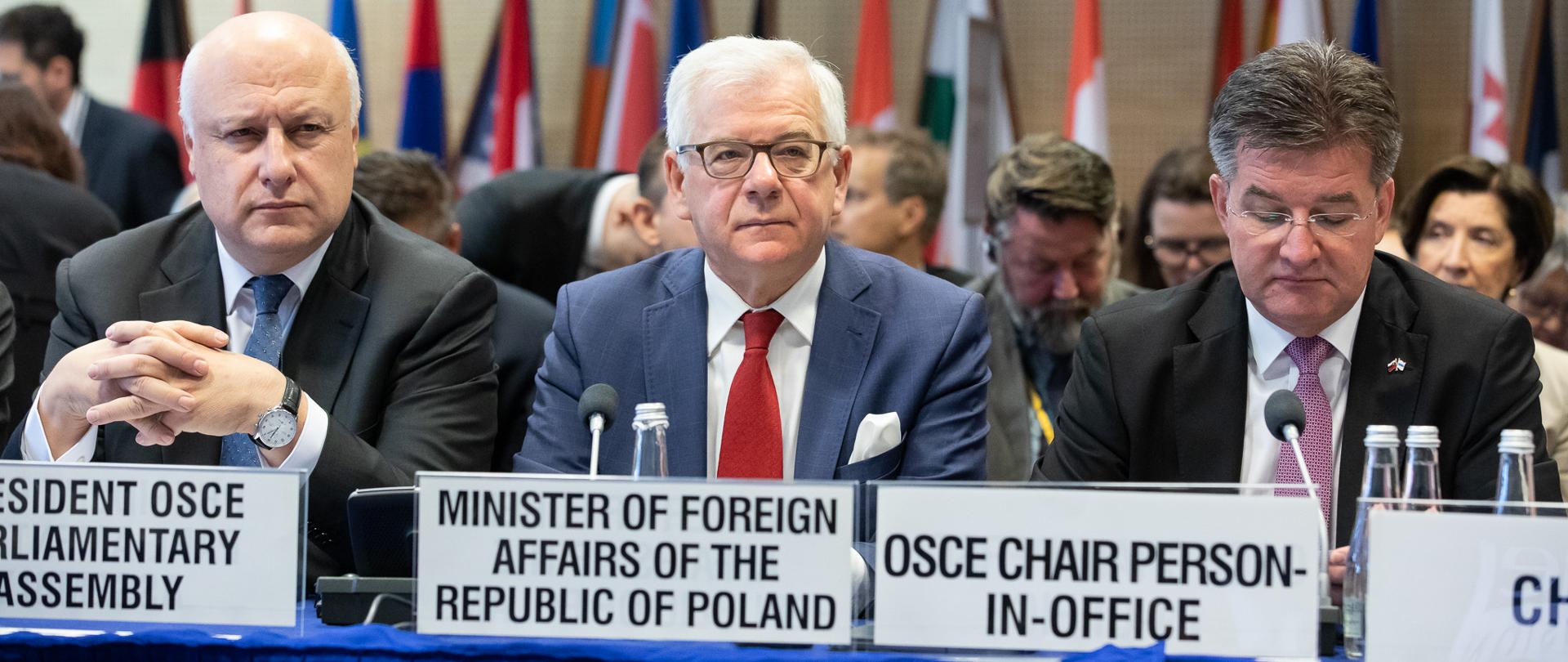 Minister Jacek Czaputowicz attends OSCE Human Dimension Implementation Meeting in Warsaw