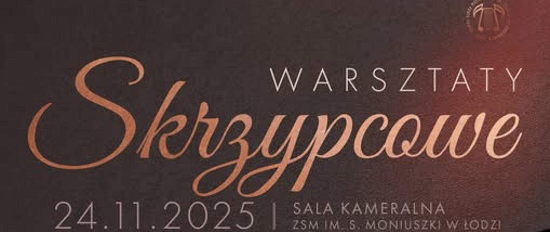 Plakat Warsztaty skrzypcowe