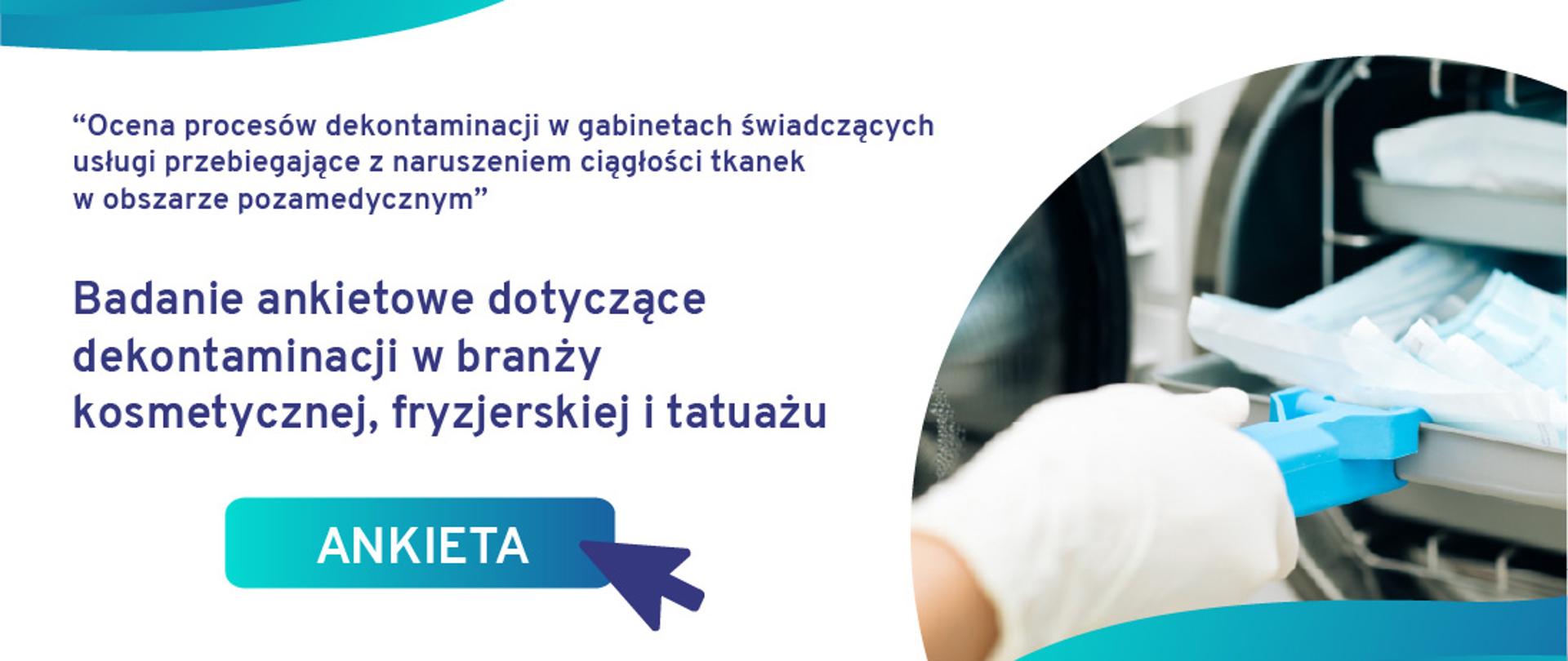 Badanie ankietowe dotyczące dekontaminacji w branży kosmetycznej, fryzjerskiej i tatuażu