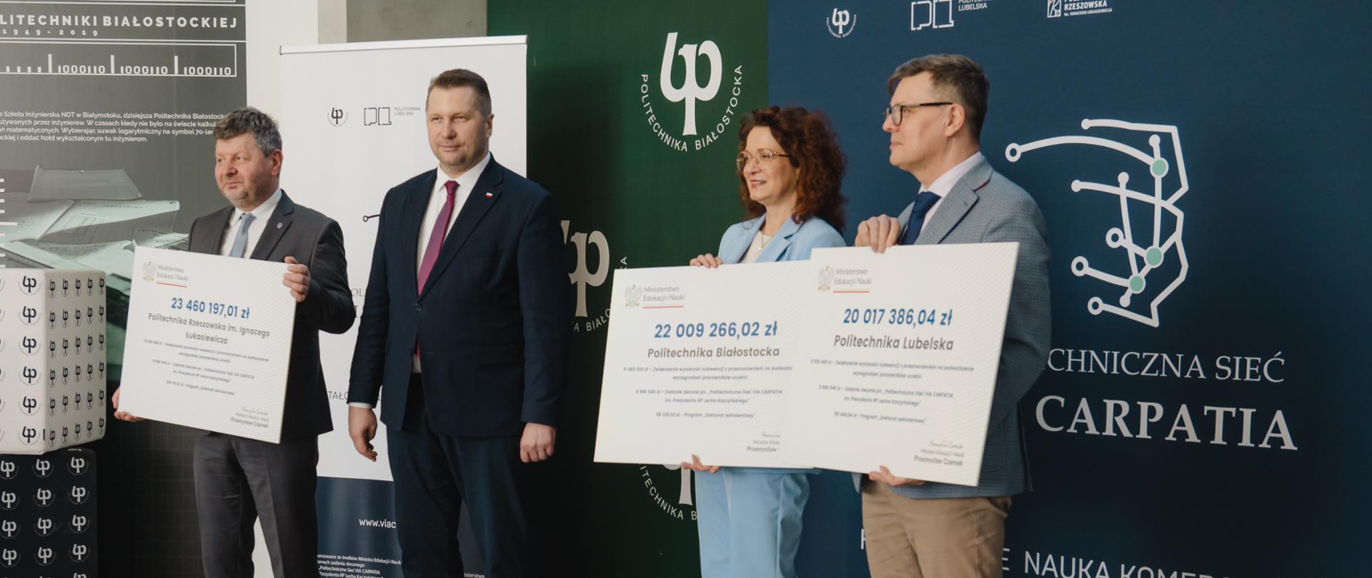 Wizyta ministra edukacji i nauki Przemysława Czarnka w województwie podlaskim