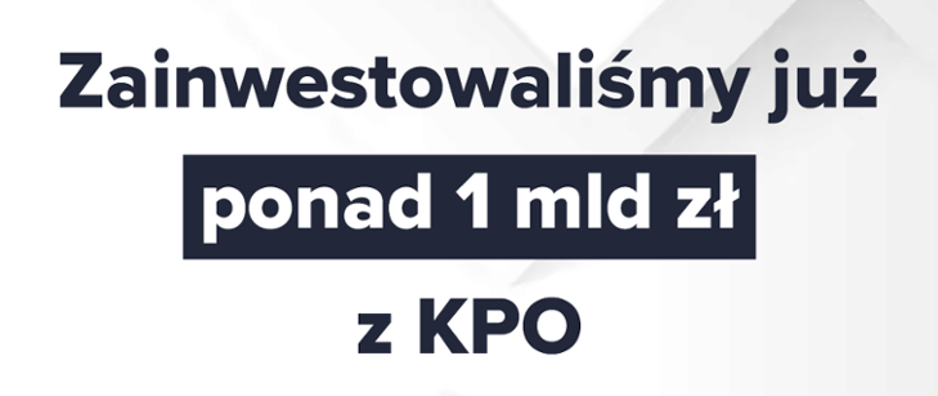 Ponad 1 mld zł z KPO 