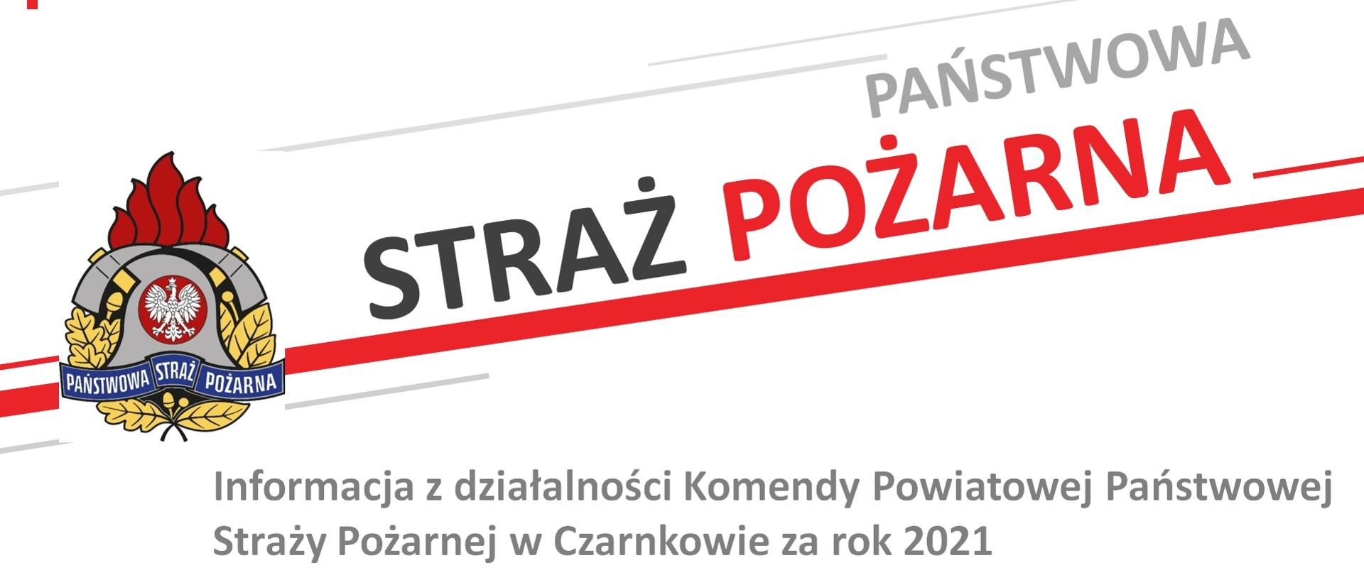 NARADA PODSUMOWUJĄCA DZIAŁALNOŚĆ KP PSP W CZARNKOWIE