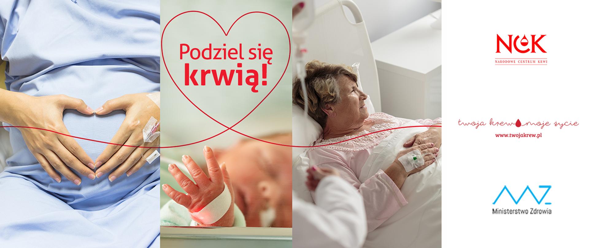 informacja o nowych spotach telewizyjnych i radiowych z apelem o oddawanie krwi