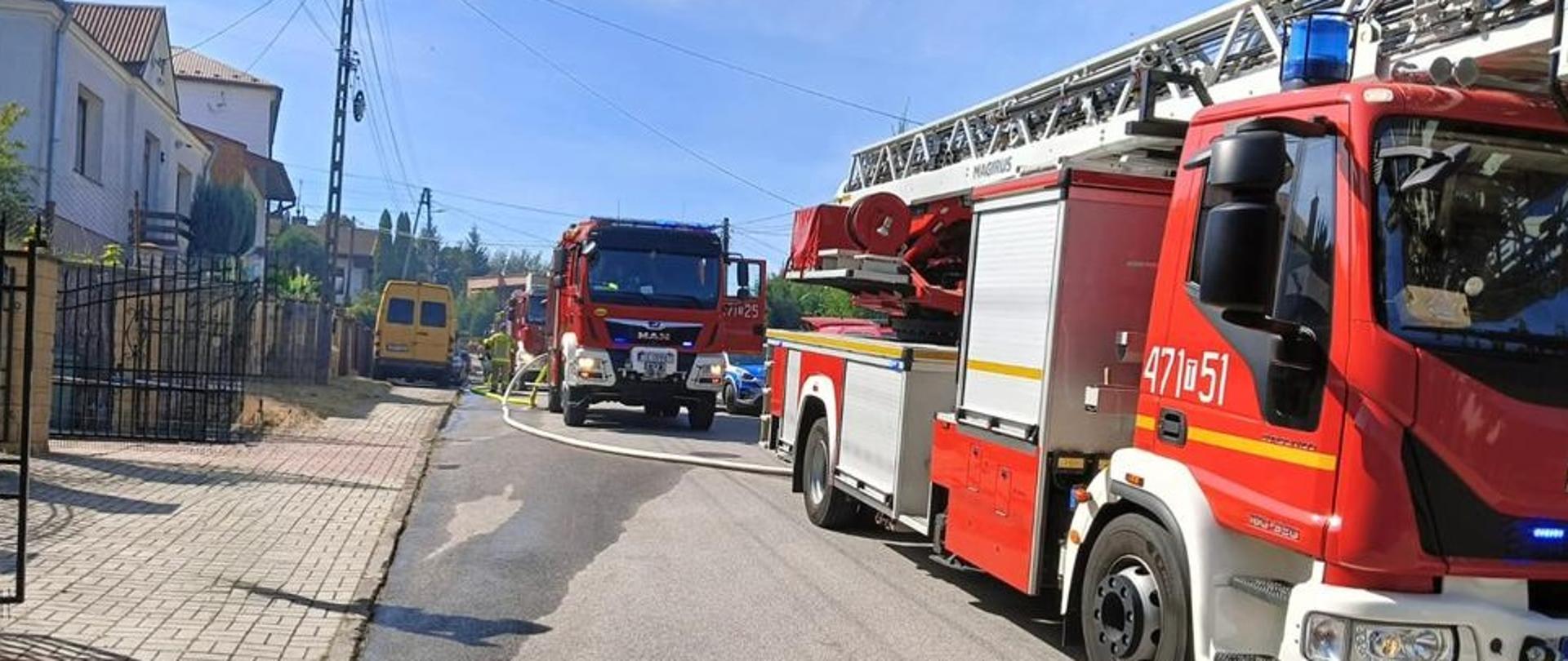 Pożar budynku mieszkalnego w miejscowości Sandomierz