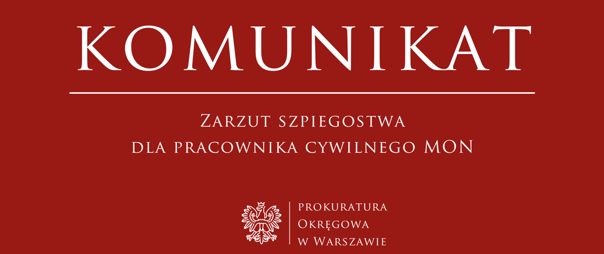 Zarzut szpiegostwa dla pracownika cywilnego MON