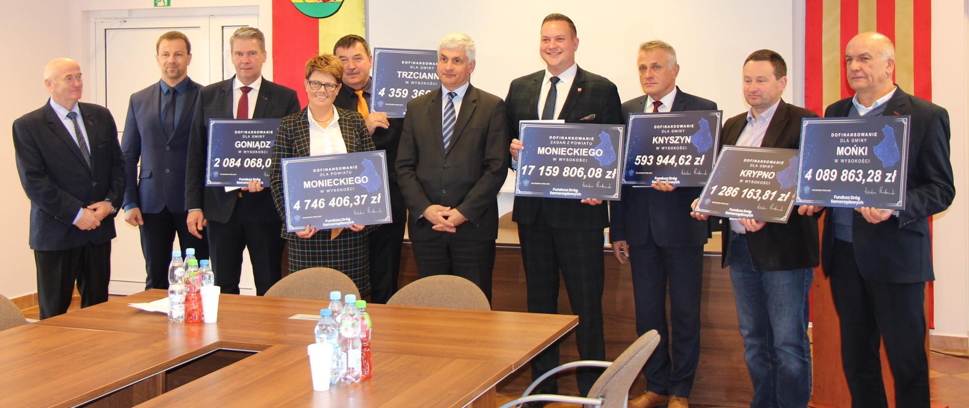 Ponad 17 mln zł rządowego wsparcia na drogi lokalne w powiecie monieckim