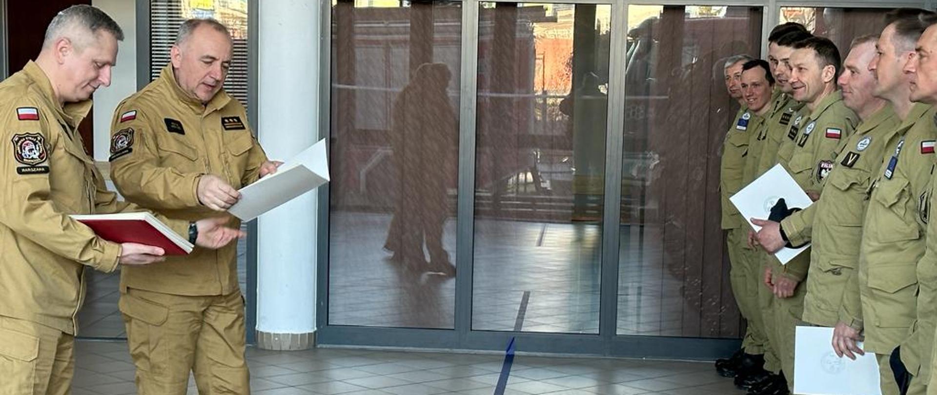 Podziękowania oraz wręczenie dyplomów dla ratowników, którzy wrócili z działań ratowniczych w Turcji