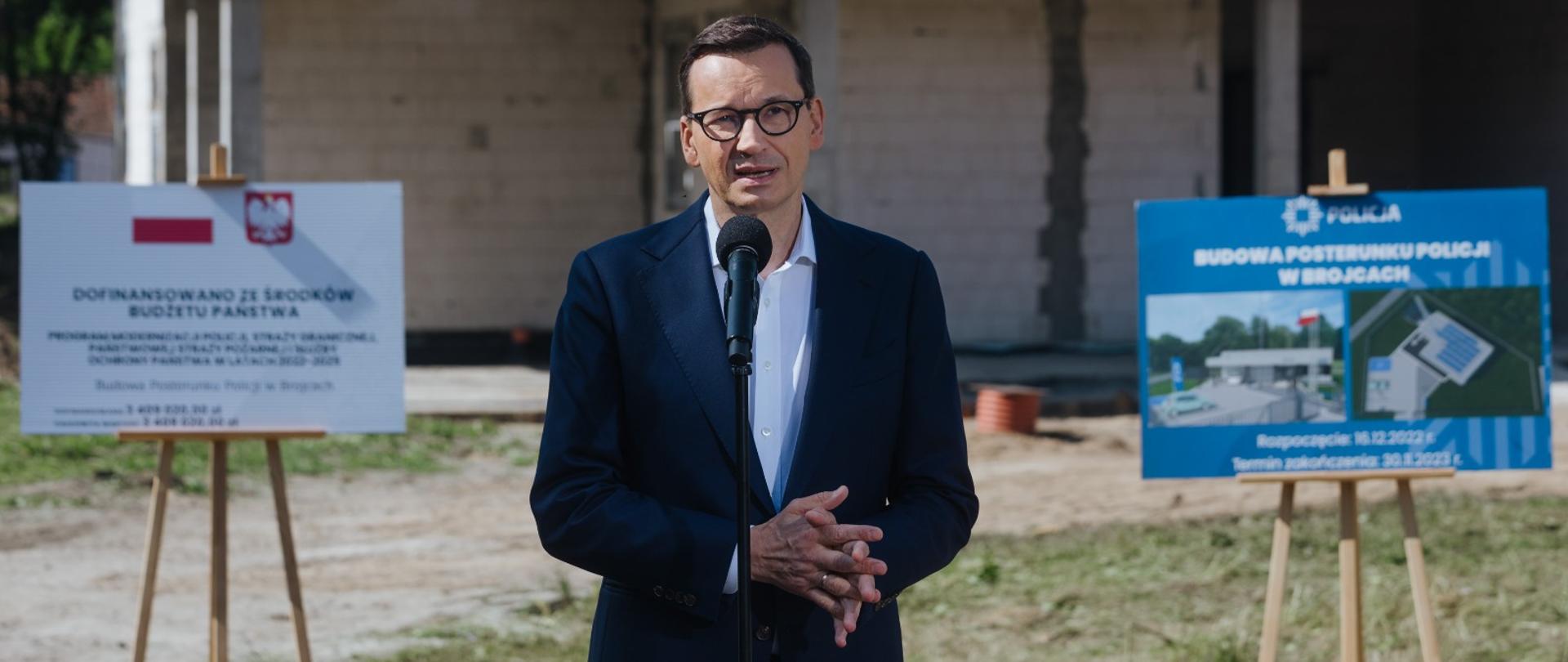 Premier Mateusz Morawiecki w Brojcach.