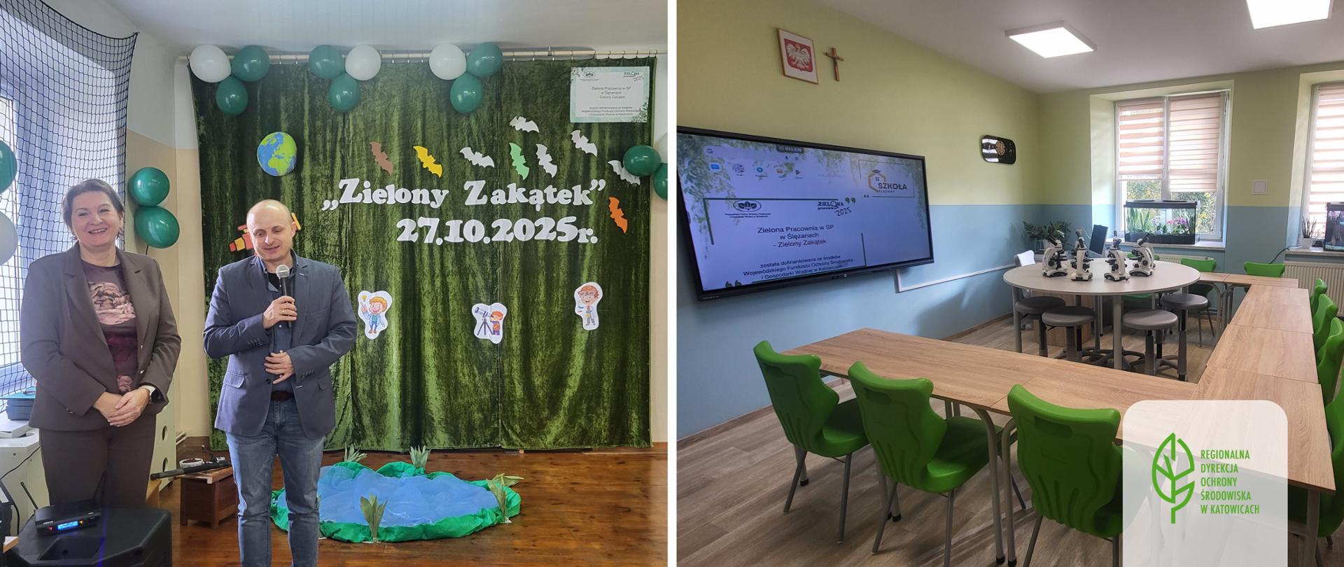 Kolaż zdjęć - Zielony Zakątek - otwarcie ekopracowni