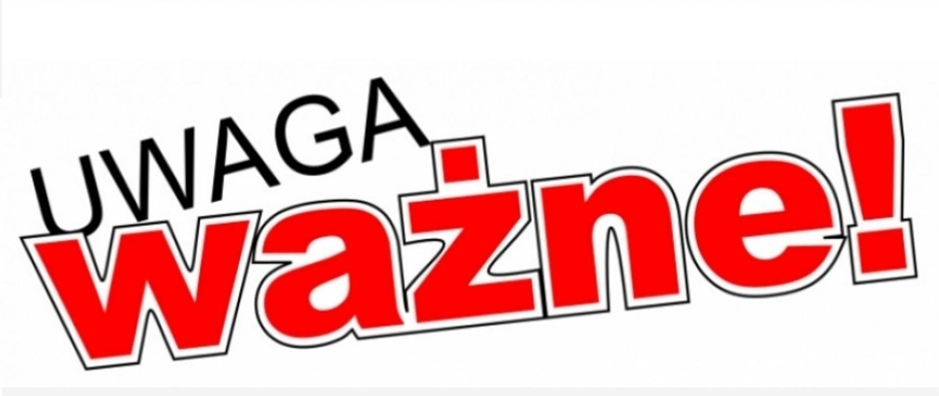 Uwaga ważne
