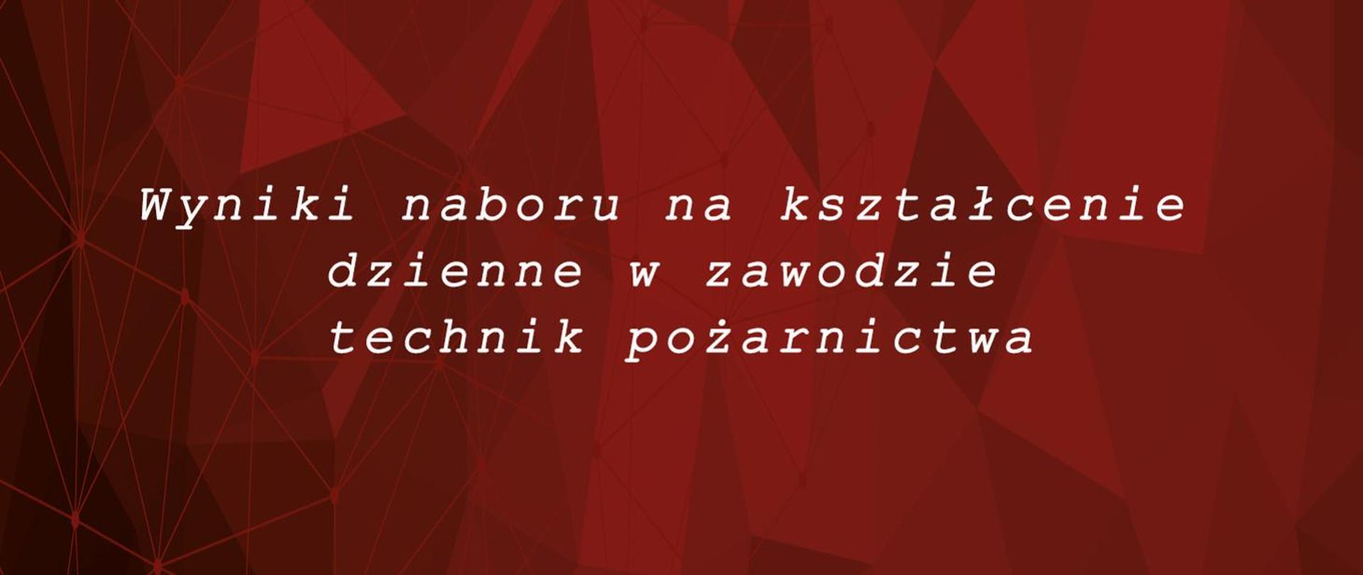 Wyniki naboru na kształcenie dzienne