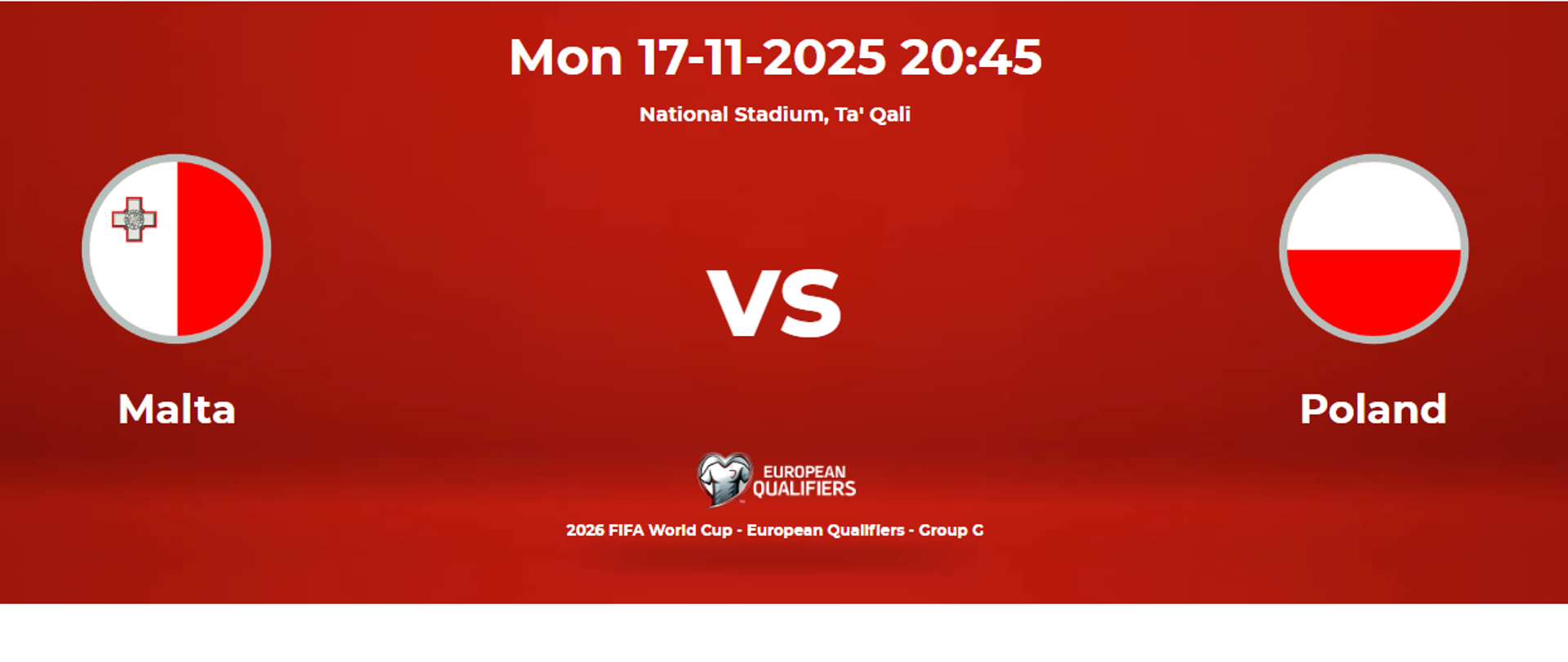 mecz Malta - Polska