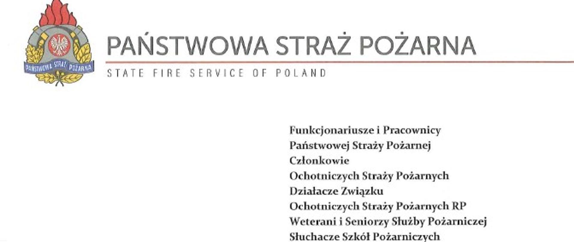 Życzenia Komendanta Głównego Państwowej Straży Pożarnej z okazji Święta Niepodległości