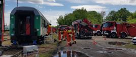 Warsztaty szkoleniowe specjalistycznych grup ratownictwa technicznego
w zakresie zgrywania i doskonalenia technik ratowniczych
podczas zdarzeń o charakterze katastrofy kolejowej.