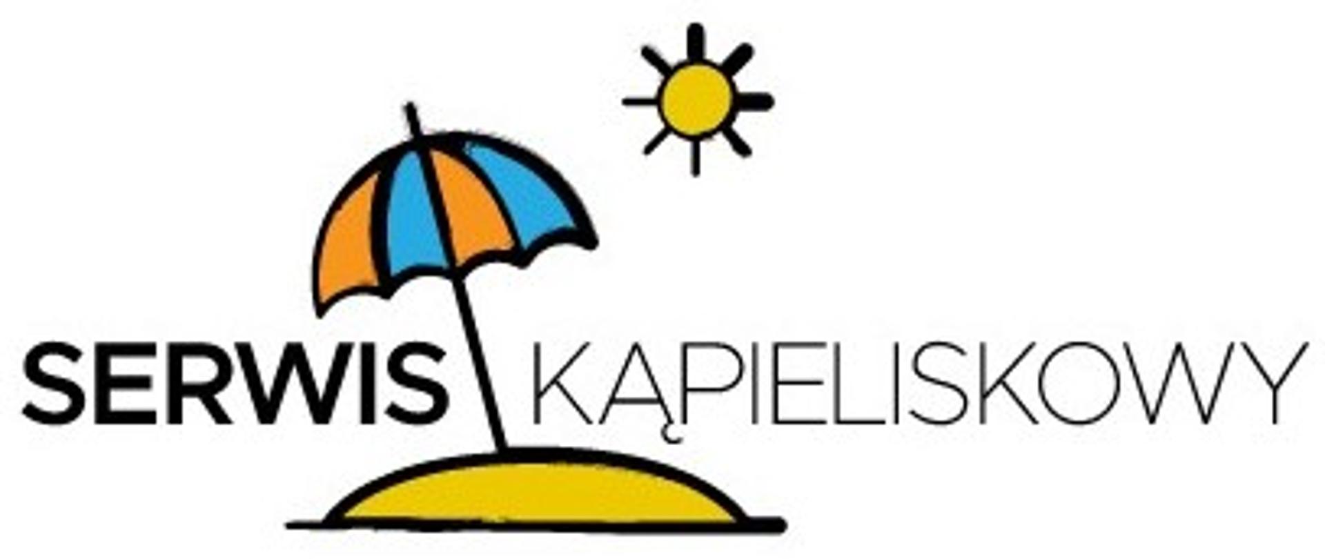 na białym tle kolorowa parasolka żółte słoneczko