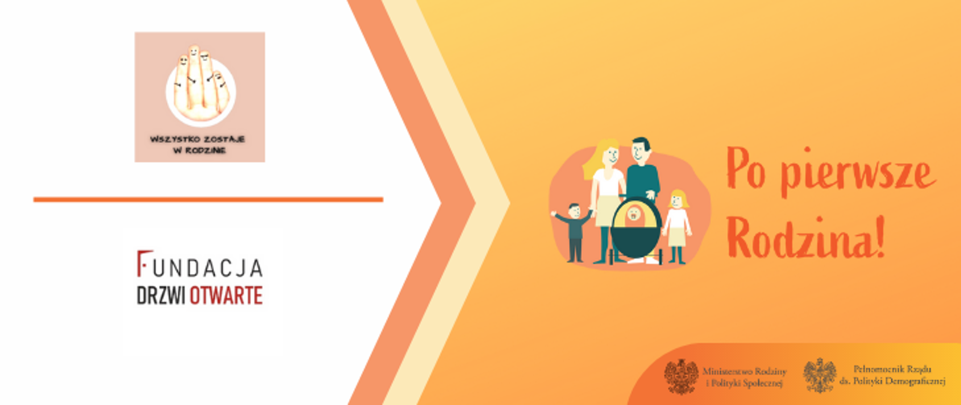 logo konkursu Po pierwsze Rodzina! - logo Fundacji Drzwi Otwarte