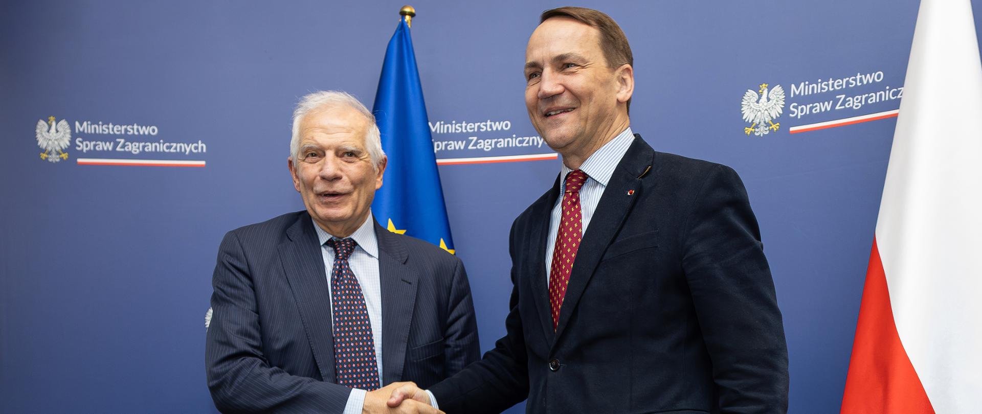 Minister Radosław Sikorski met with the EU High Representative Josep Borrell in Warsaw