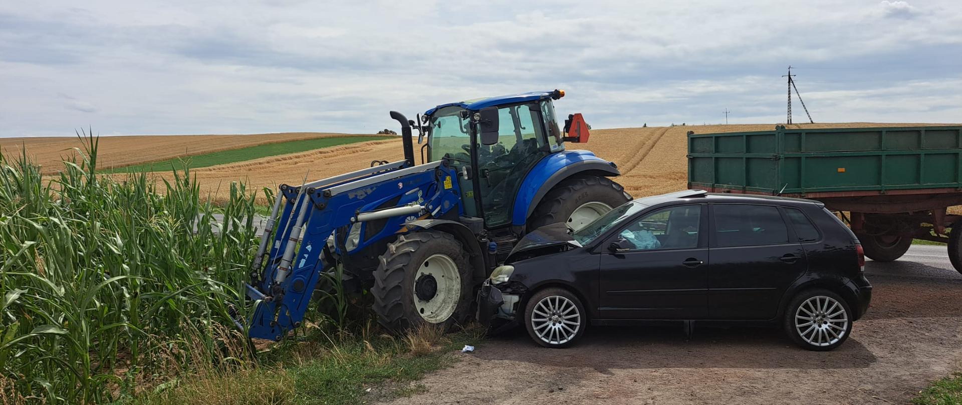 Pojazdy uczestniczące w zdarzeniu.