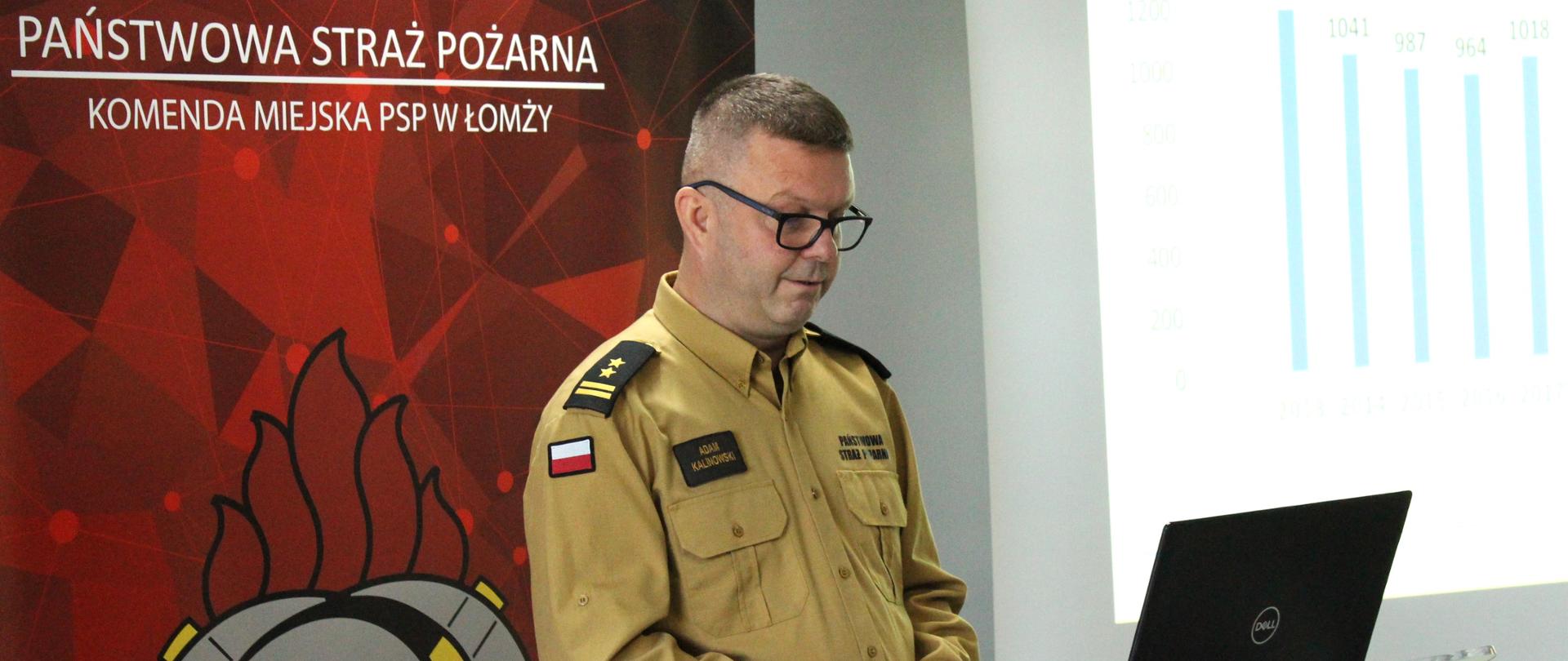 Narada roczna podsumowująca stan ochrony przeciwpożarowej na terenie miasta Łomży i powiatu łomżyńskiego za rok 2023