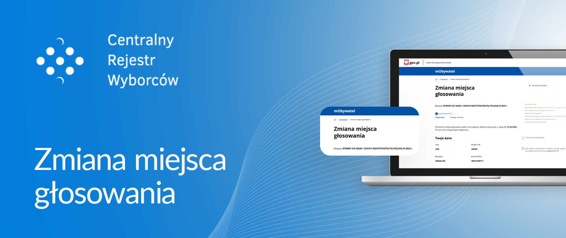 Zmiana miejsca głosowania.