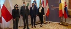 Zwycięzcy projektu Trimarium w Ambasadzie RP w Lublanie