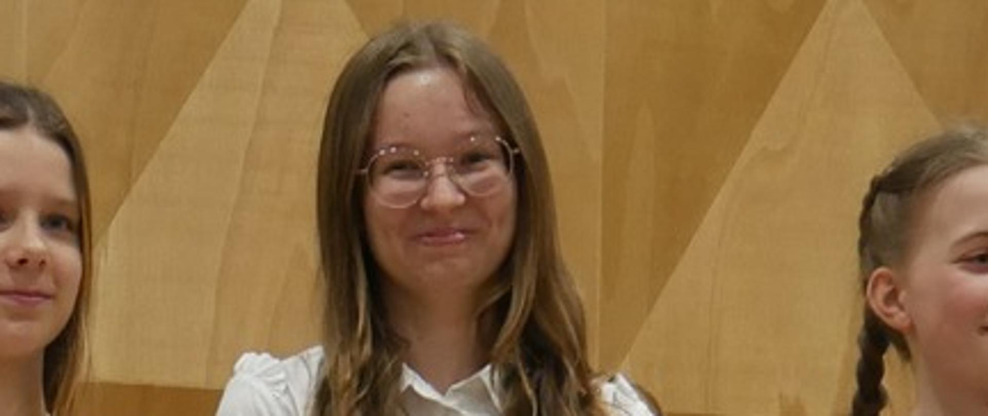 Emilia Piecha, rozdanie nagród, konkurs Wiedzy o życiu i twórczości kompozytorów Henryk Wieniawski w Wodzisławiu Śląskim dnia czternastego kwietnia dwa tysiące dwudziestego piątego roku