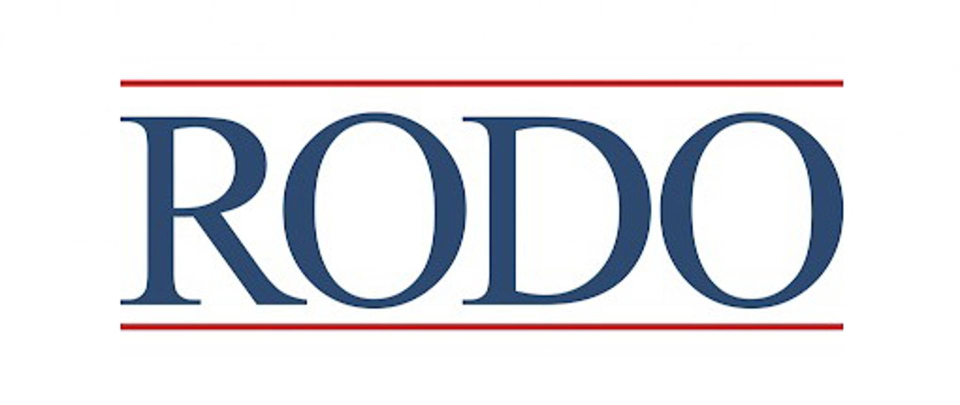 Logotyp przedstawiający napis RODO