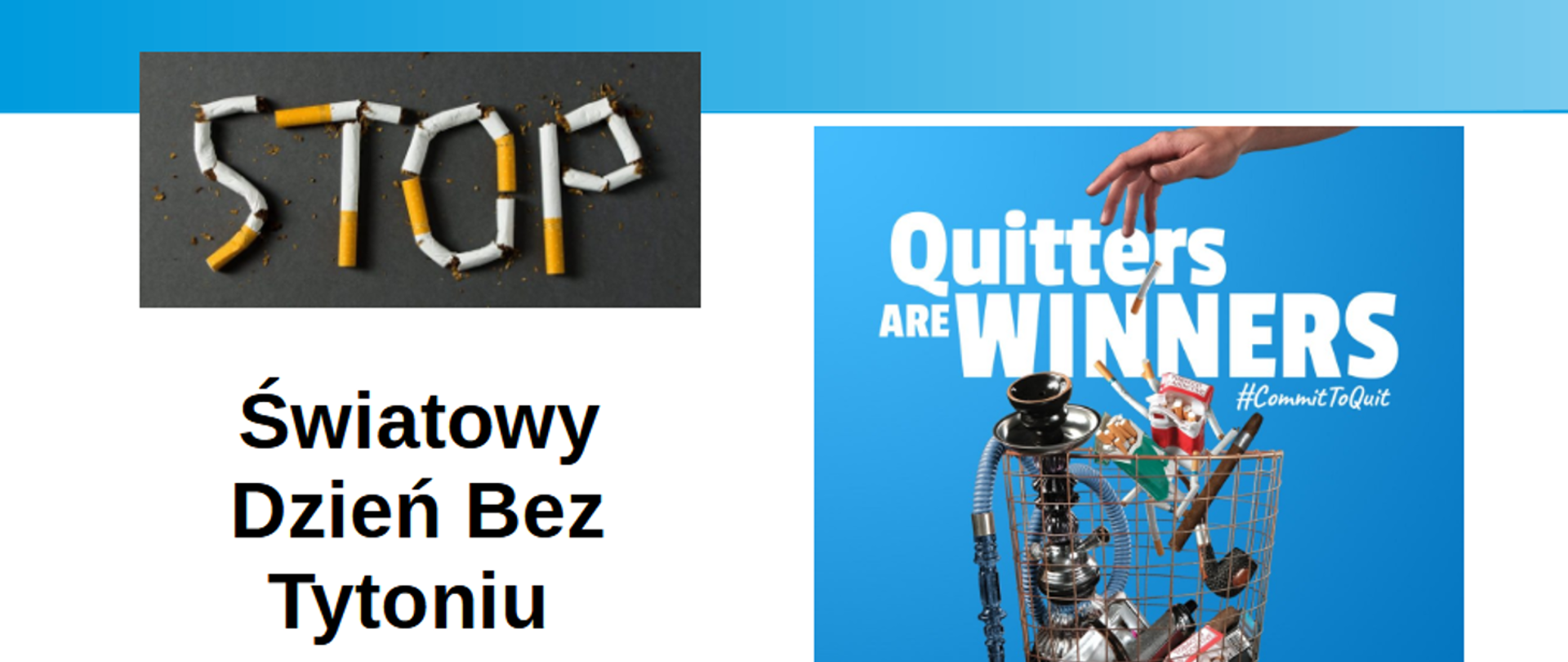 Plakat promujący Światowy Dzień bez Tytoniu 