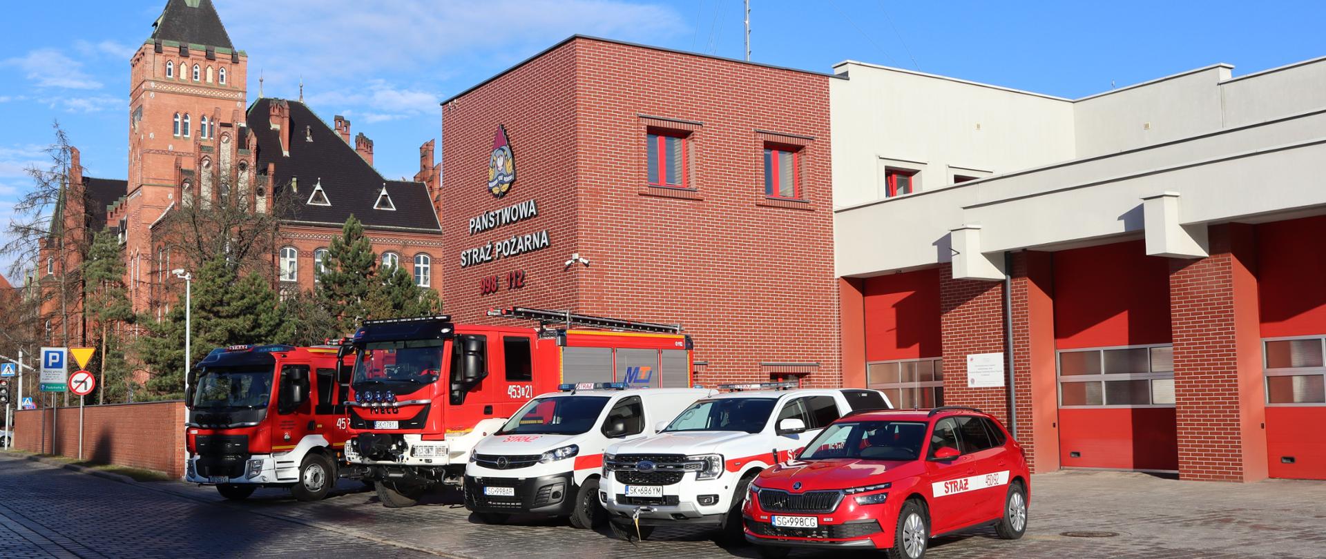 Nowe samochody na wyposażeniu
Komendy Miejskiej Państwowej Straży Pożarnej
w Gliwicach