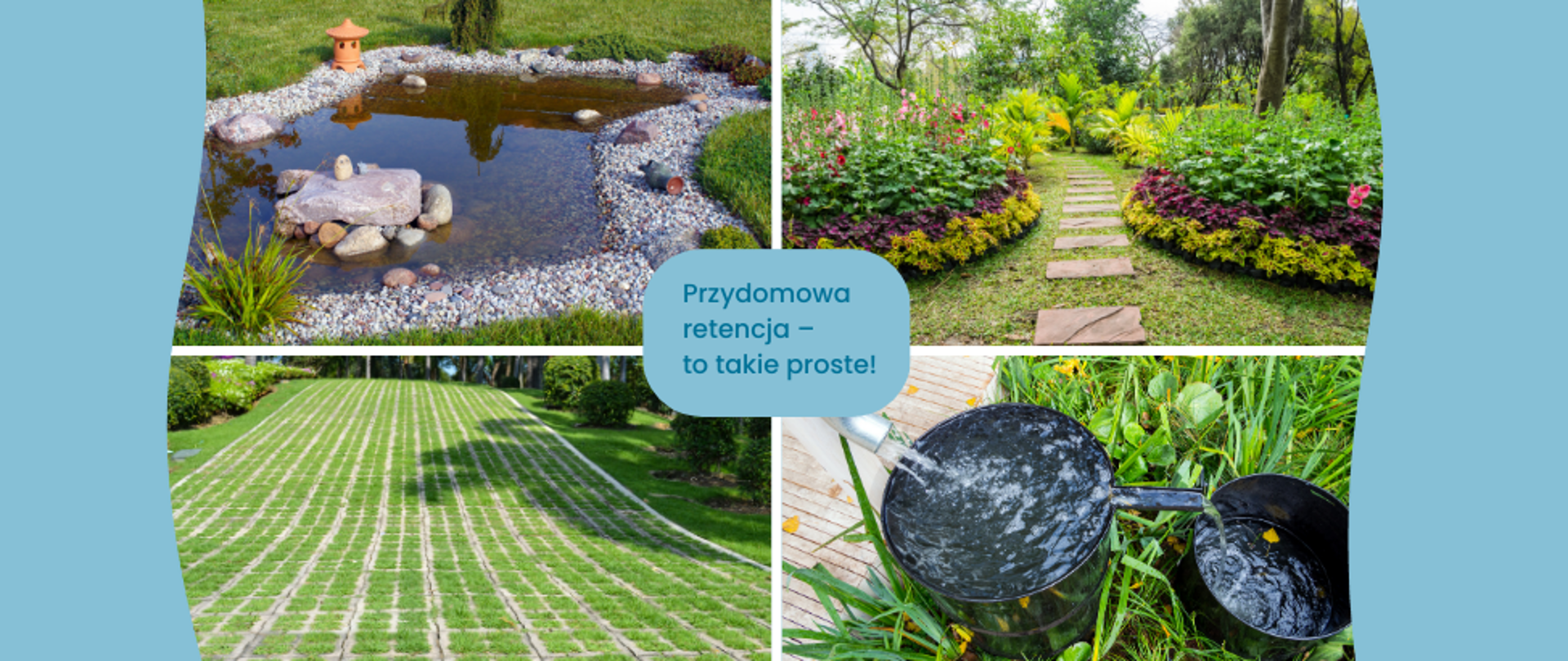 retencja przydomowa kolaż
