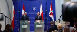 Minister Zbigniew Rau during his visit to Croatia