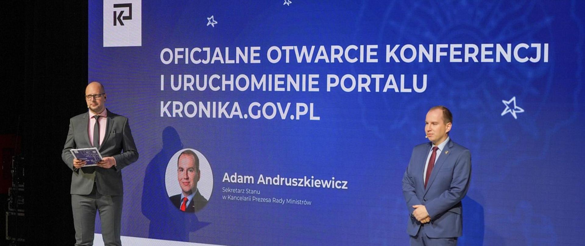 Minister Adam Andruszkiewicz zainaugurował działalność portalu kronika.gov.pl 