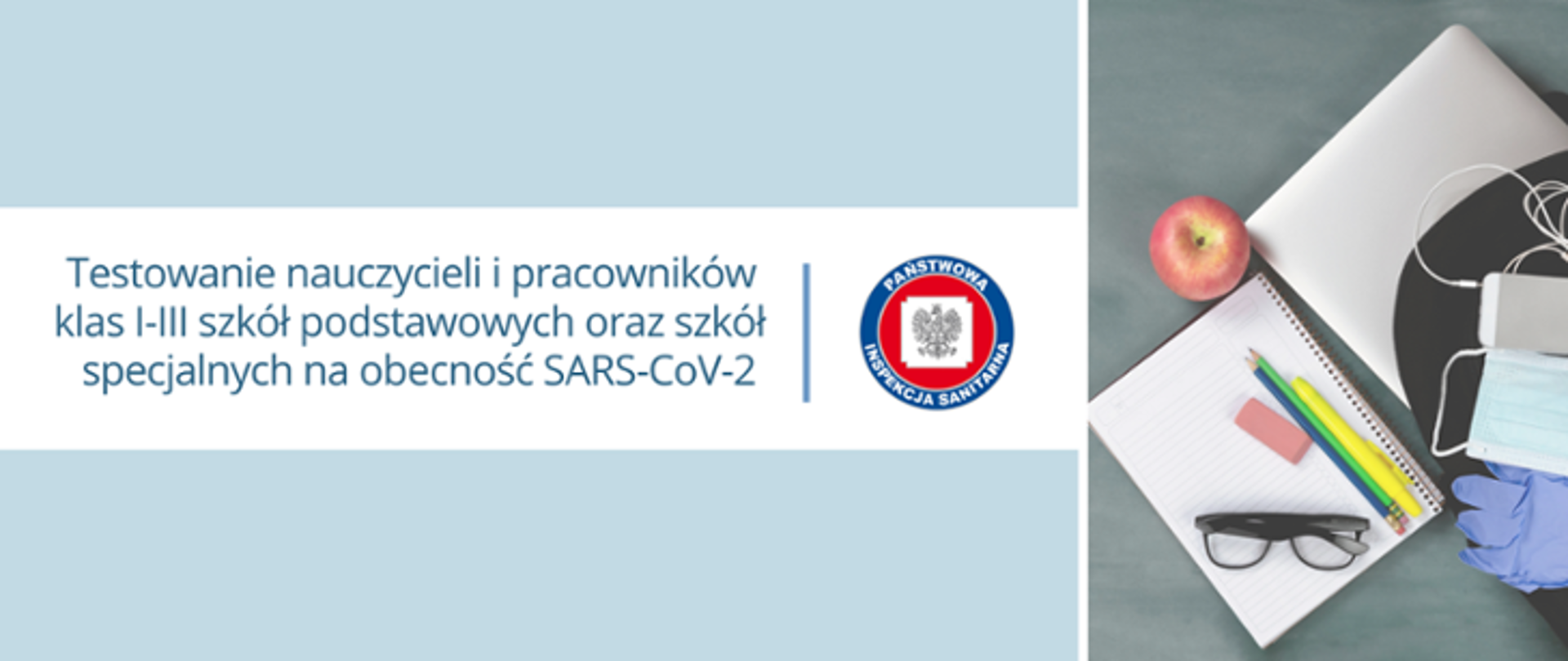Komunikat dotyczący testowania nauczycieli i pracowników szkł podstawowych na obecność SARS-CoV-2
