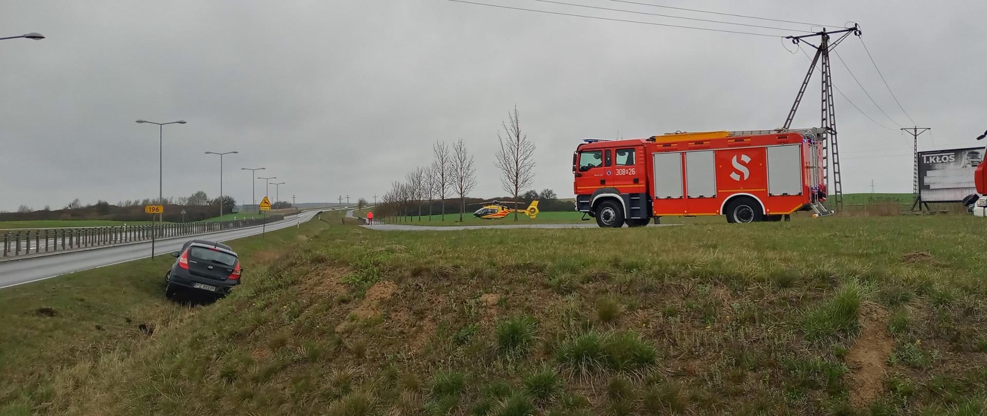 Wypadek na obwodnicy Murowanej Gośliny.